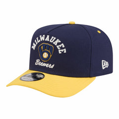 MLB Milwaukee Brewers New Era Arched A-Frame 9FIFTY Adjustable Hat