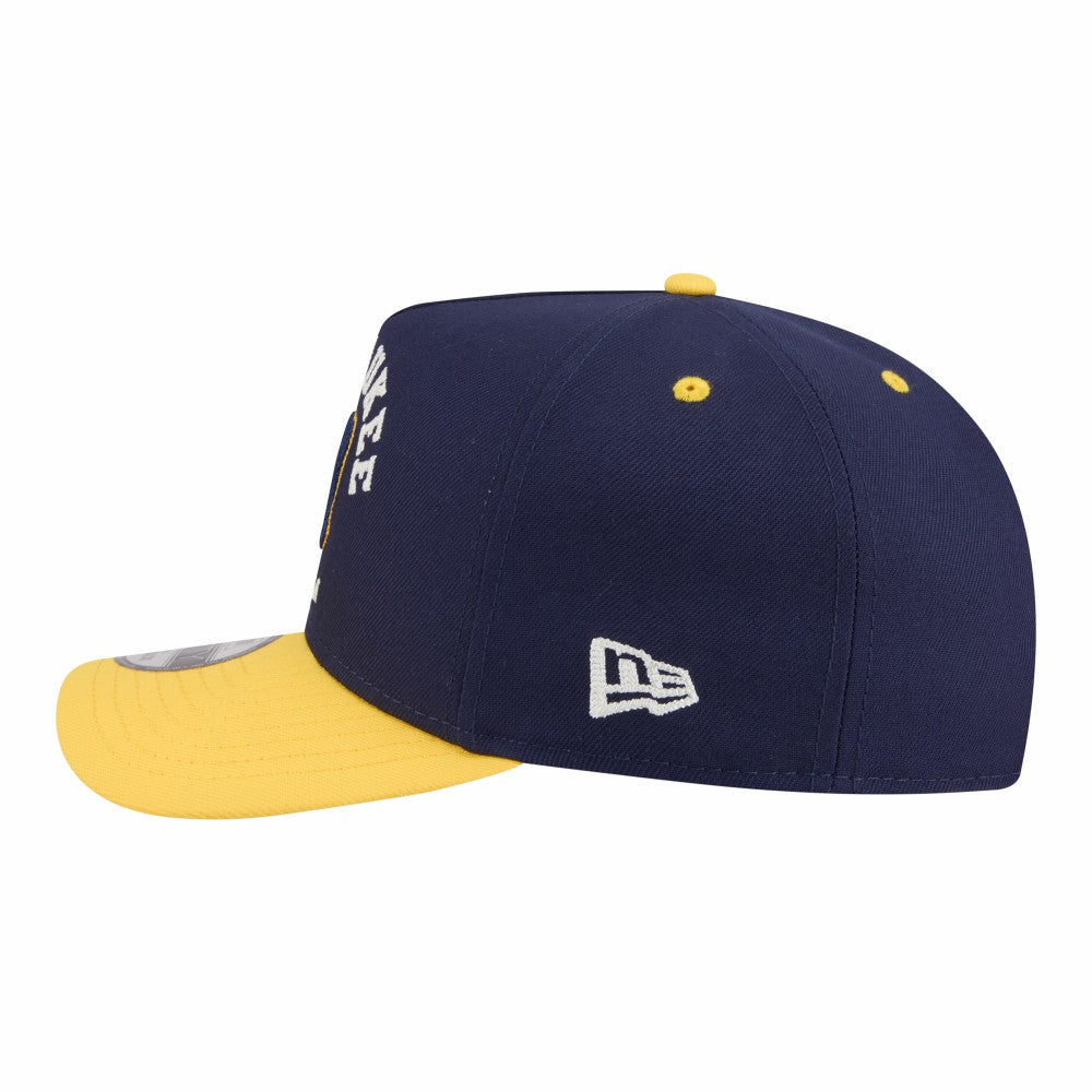 MLB Milwaukee Brewers New Era Arched A-Frame 9FIFTY Adjustable Hat