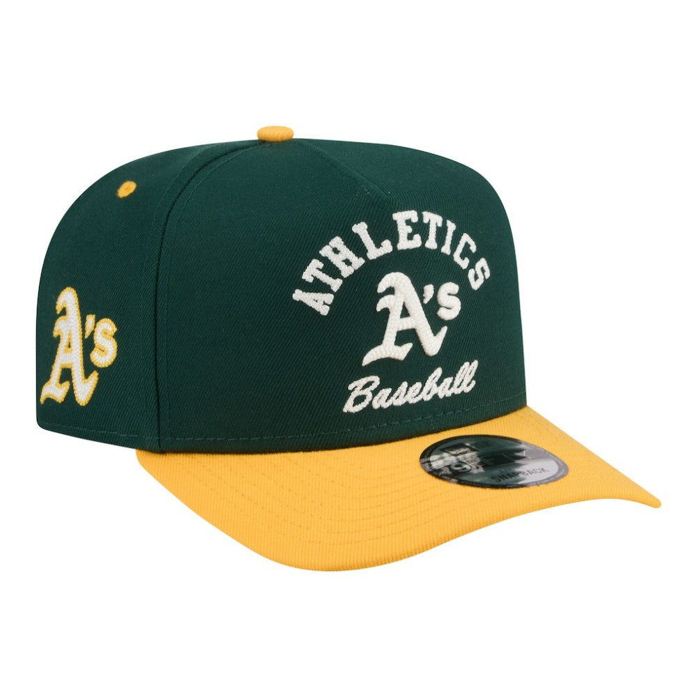 MLB Athletics New Era Arched A-Frame 9FIFTY Adjustable Hat