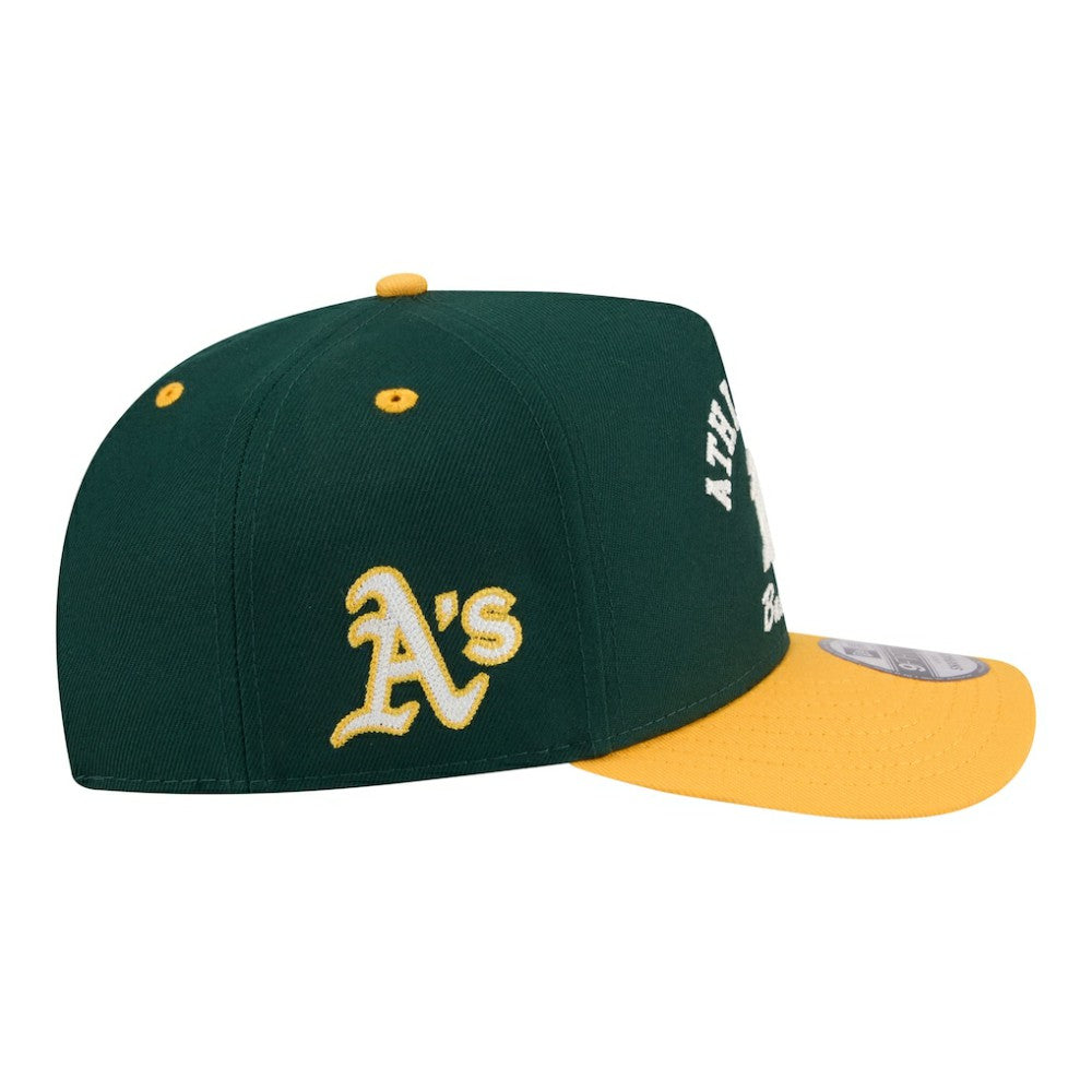 MLB Athletics New Era Arched A-Frame 9FIFTY Adjustable Hat