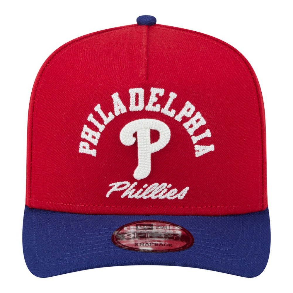 MLB Philadelphia Phillies New Era Arched A-Frame 9FIFTY Adjustable Hat