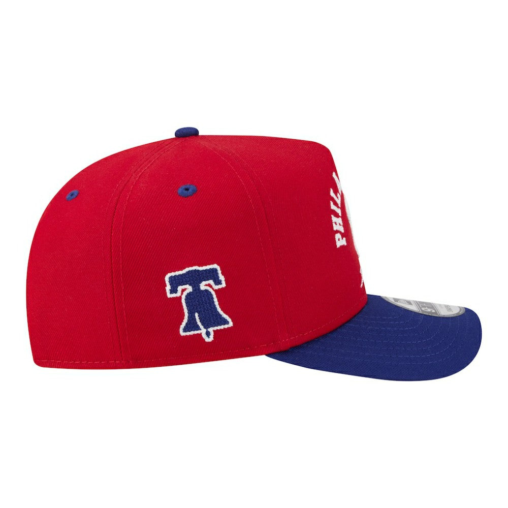 MLB Philadelphia Phillies New Era Arched A-Frame 9FIFTY Adjustable Hat
