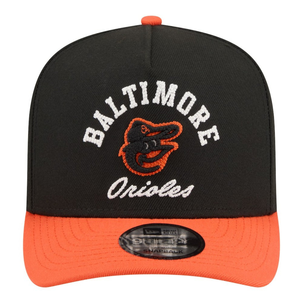 MLB Baltimore Orioles New Era Arched A-Frame 9FIFTY Adjustable Hat