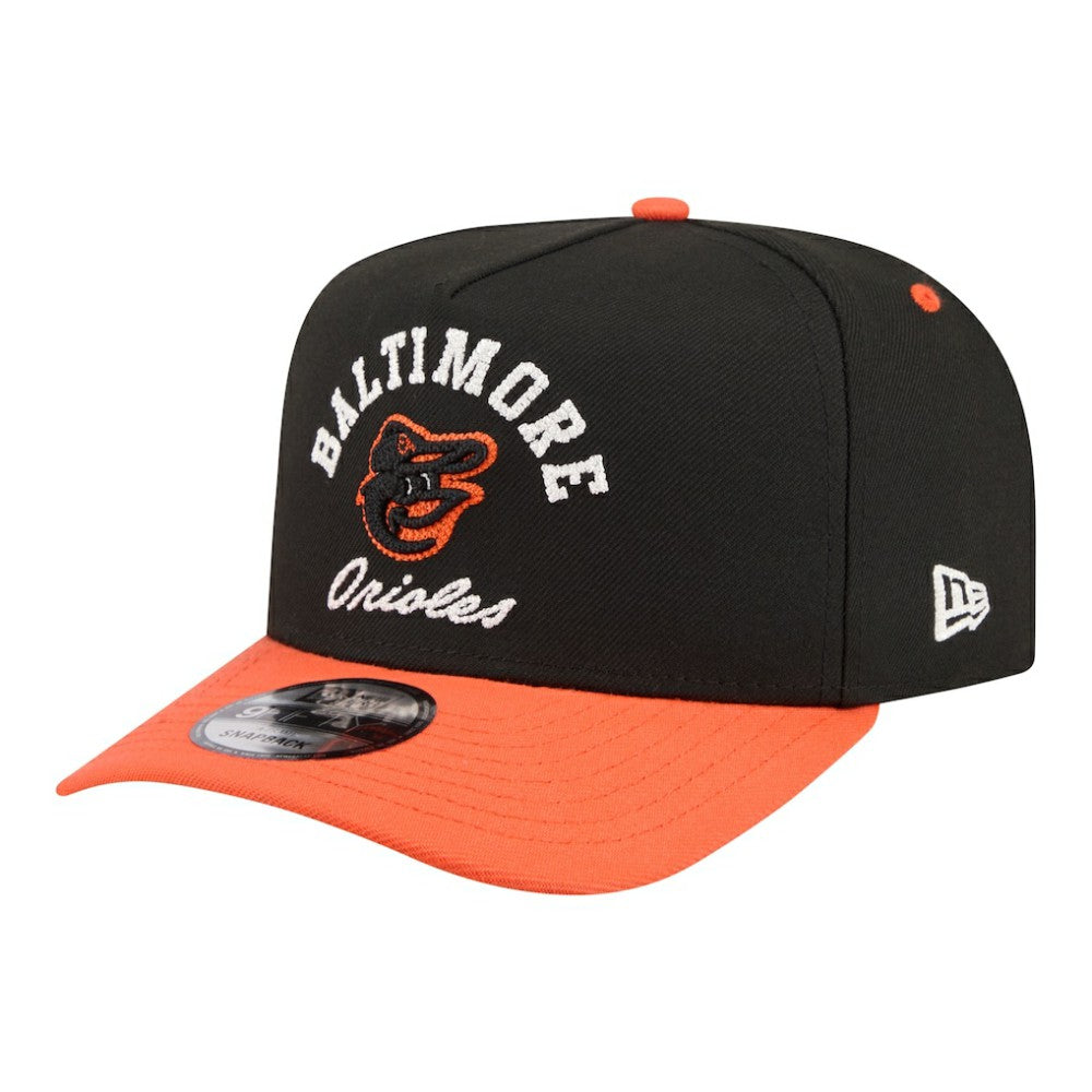MLB Baltimore Orioles New Era Arched A-Frame 9FIFTY Adjustable Hat