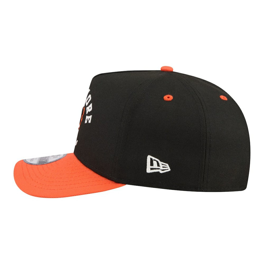MLB Baltimore Orioles New Era Arched A-Frame 9FIFTY Adjustable Hat