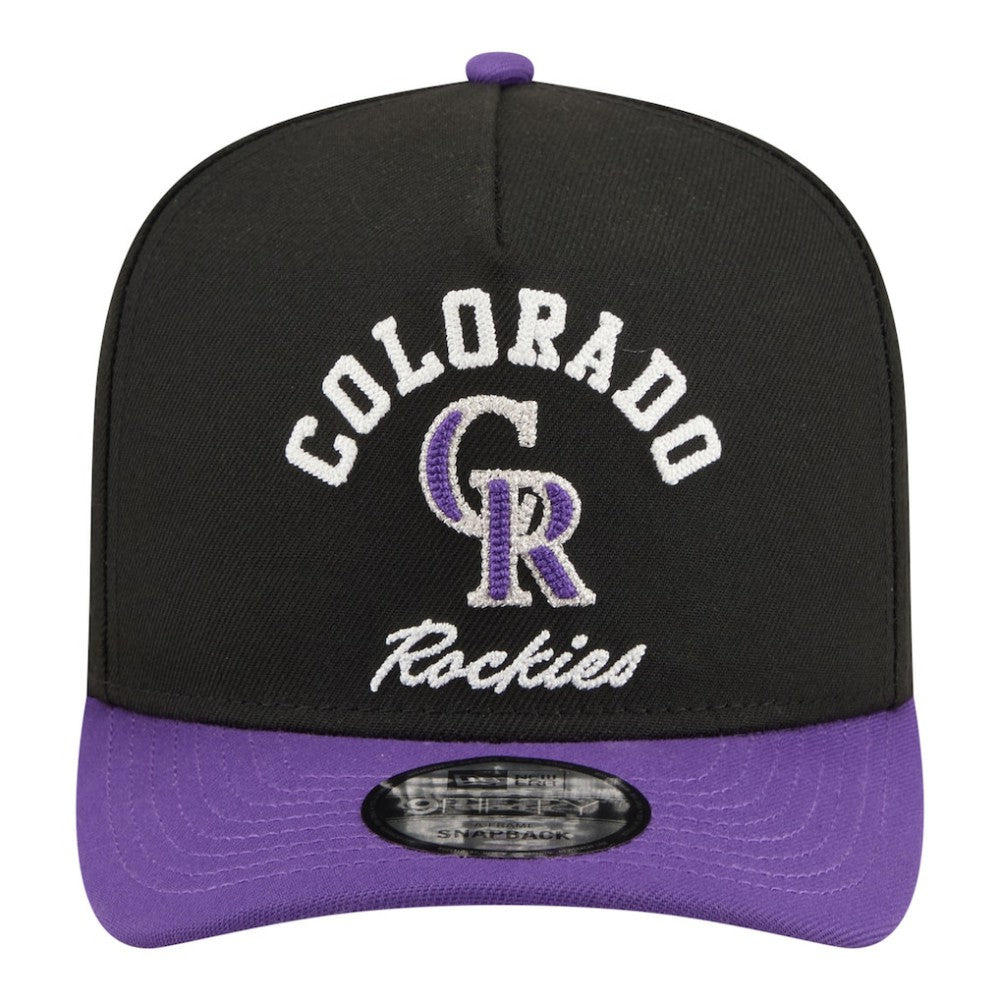 MLB Colorado Rockies New Era Arched A-Frame 9FIFTY Adjustable Hat