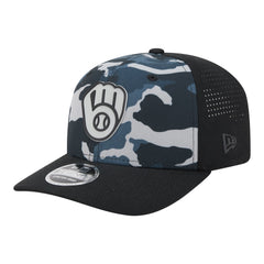 MLB Milwaukee Brewers New Era Tonal Camo 9SEVENTY Stretch-Snap Hat