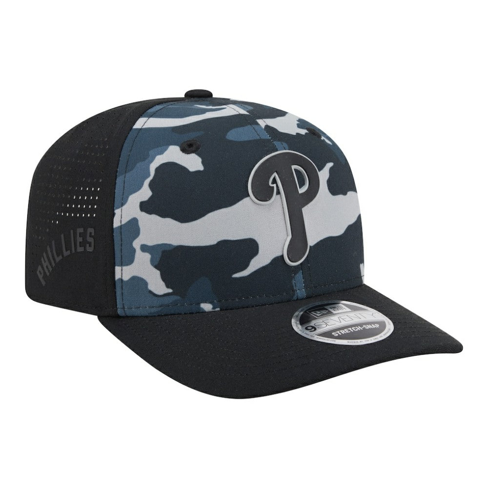 MLB Philadelphia Phillies New Era Tonal Camo 9SEVENTY Stretch-Snap Hat