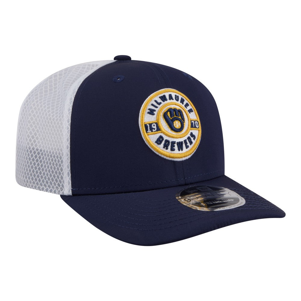 MLB Milwaukee Brewers New Era Active 9SEVENTY Adjustable Trucker Hat