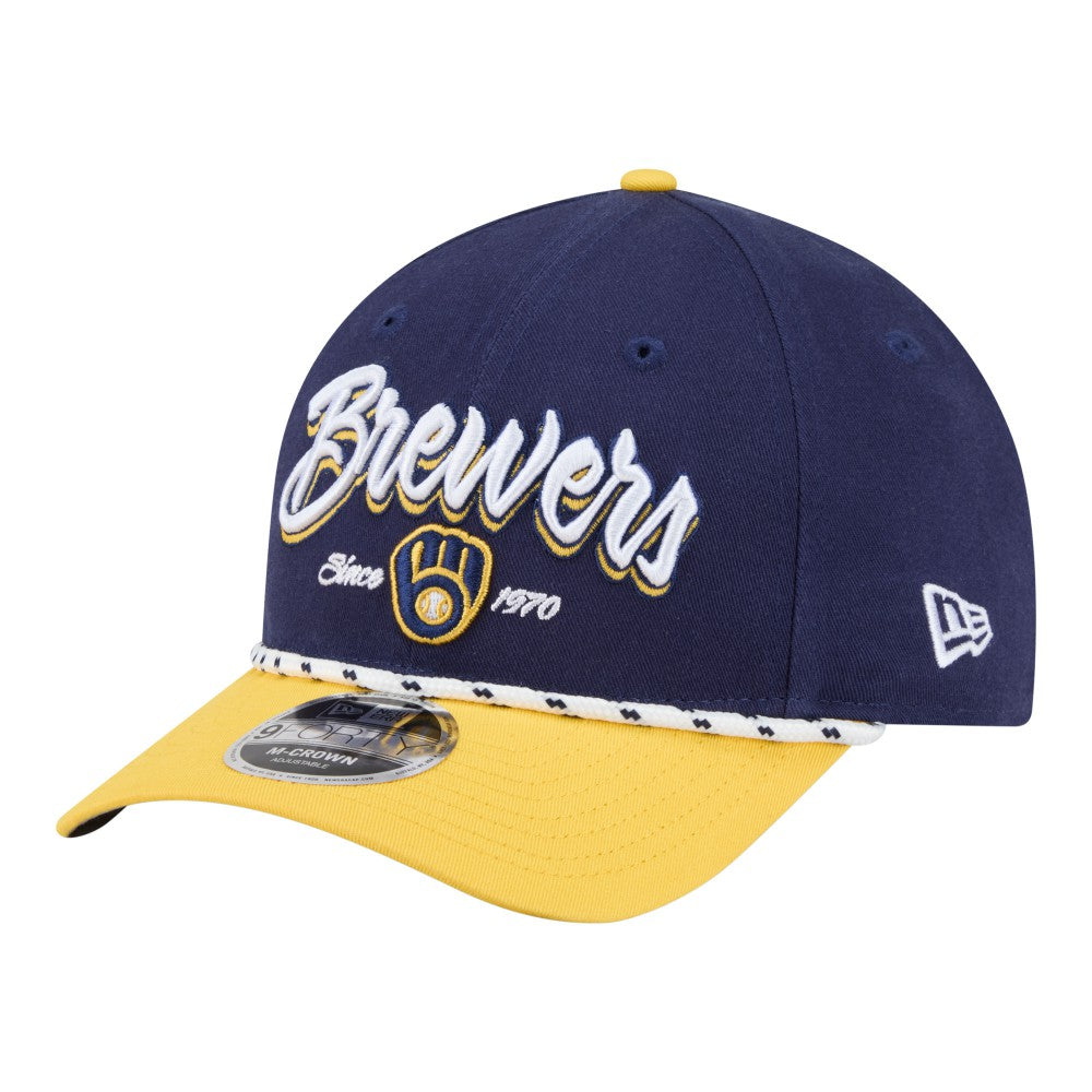 MLB Milwaukee Brewers New Era Team Loyal 9FORTY M-Crown Adjustable Hat