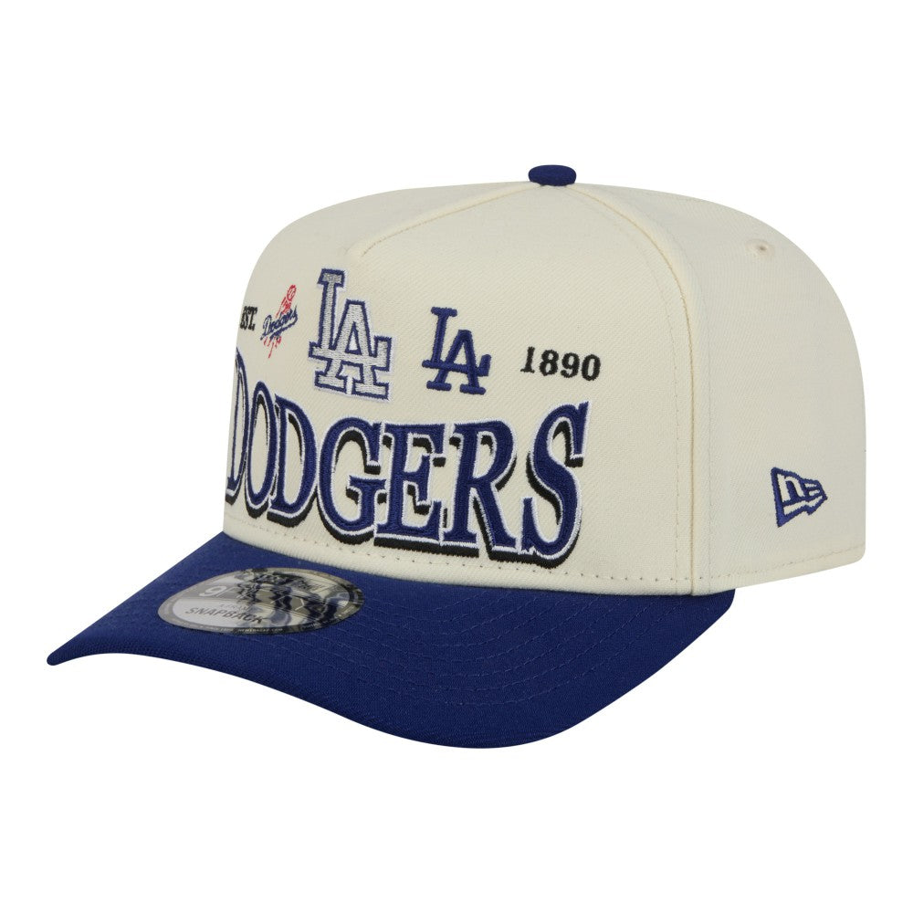 MLB Los Angeles Dodgers New Era Throwback Tri-Hit A-Frame 9FIFTY Adjustable Hat