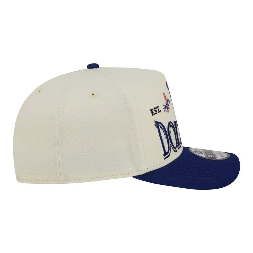 MLB Los Angeles Dodgers New Era Throwback Tri-Hit A-Frame 9FIFTY Adjustable Hat