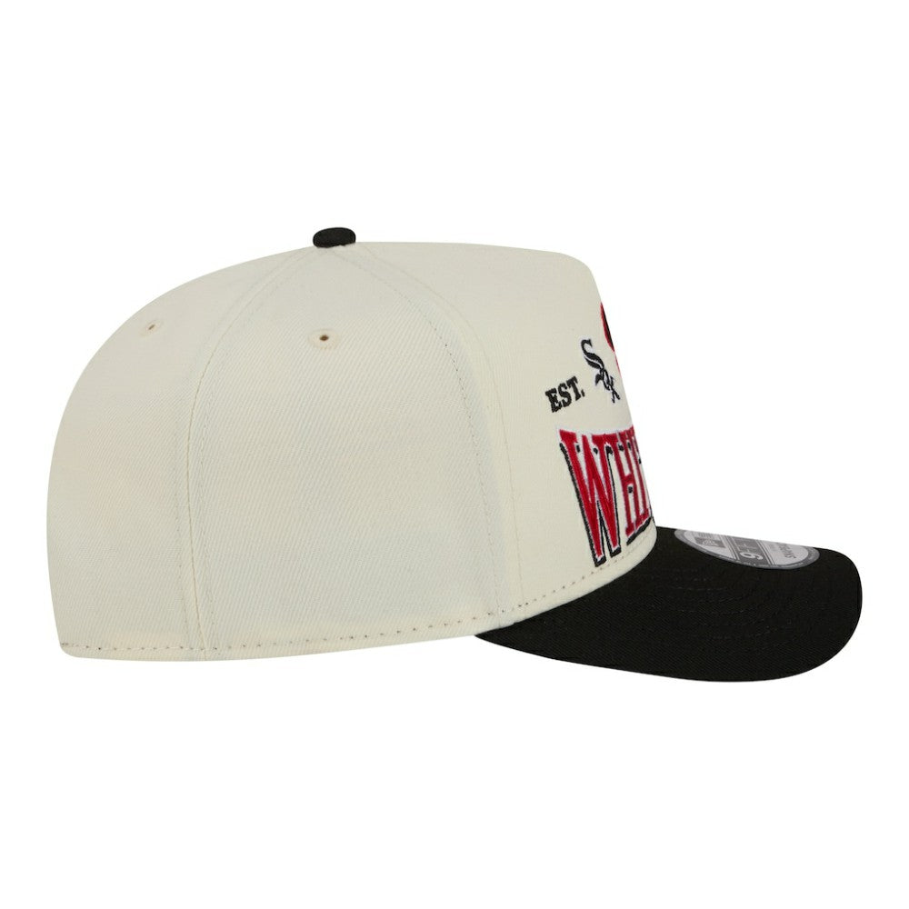 MLB Chicago White Sox New Era Throwback Tri-Hit A-Frame 9FIFTY Adjustable Hat