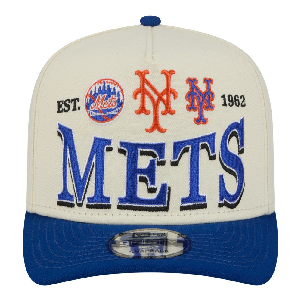 MLB New York Mets New Era Throwback Tri-Hit A-Frame 9FIFTY Adjustable Hat