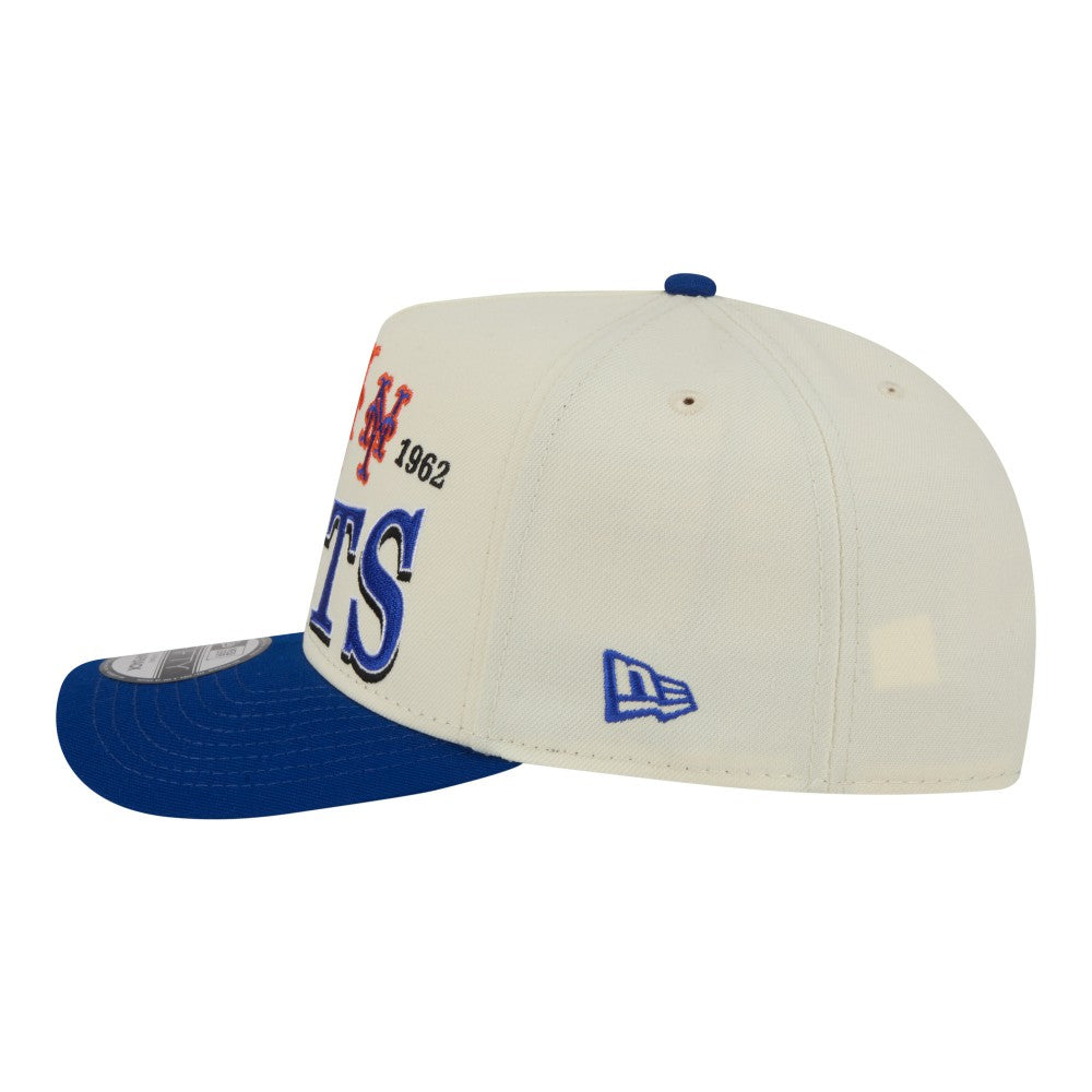 MLB New York Mets New Era Throwback Tri-Hit A-Frame 9FIFTY Adjustable Hat