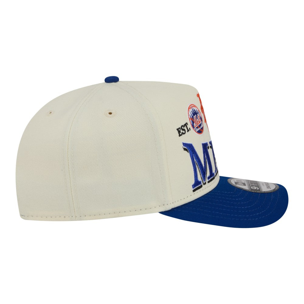MLB New York Mets New Era Throwback Tri-Hit A-Frame 9FIFTY Adjustable Hat
