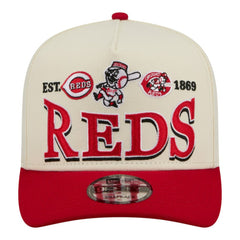 MLB Cincinnati Reds New Era Throwback Tri-Hit A-Frame 9FIFTY Adjustable Hat