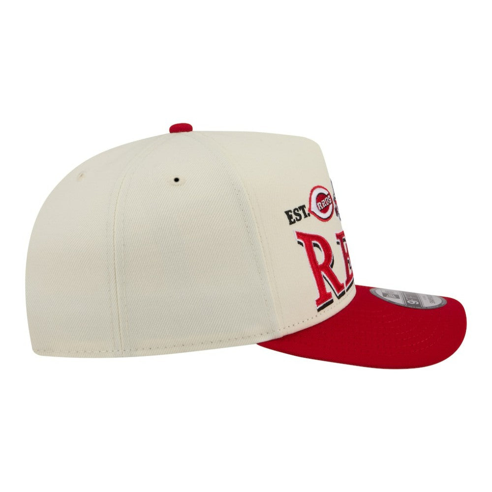 MLB Cincinnati Reds New Era Throwback Tri-Hit A-Frame 9FIFTY Adjustable Hat