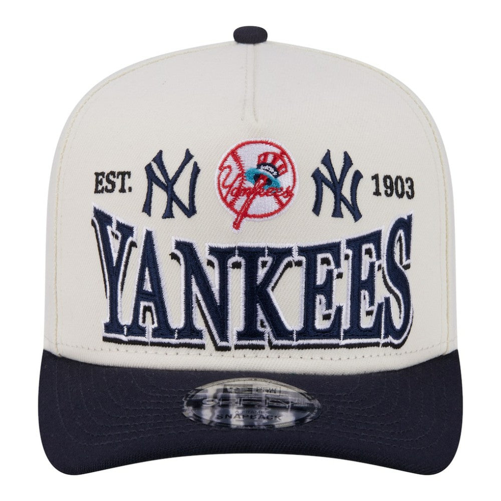MLB New York Yankees New Era Throwback Tri-Hit A-Frame 9FIFTY Adjustable Hat