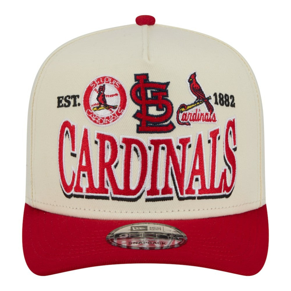 MLB St. Louis Cardinals New Era Throwback Tri-Hit A-Frame 9FIFTY Adjustable Hat