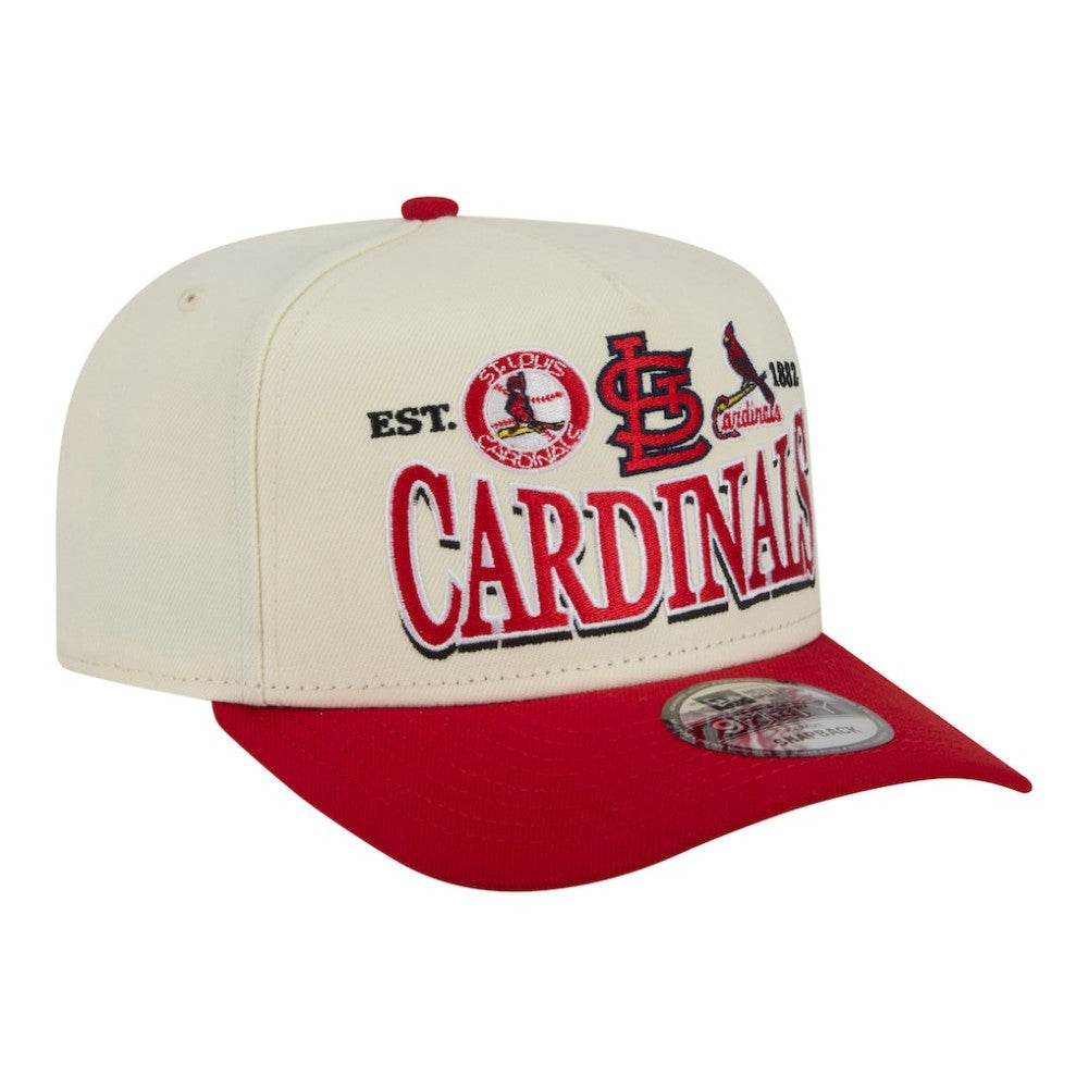MLB St. Louis Cardinals New Era Throwback Tri-Hit A-Frame 9FIFTY Adjustable Hat