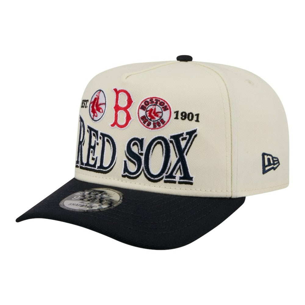 MLB Boston Red Sox New Era Throwback Tri-Hit A-Frame 9FIFTY Adjustable Hat