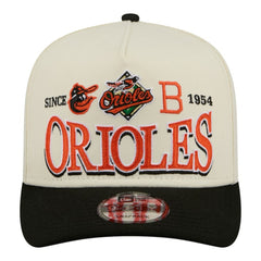MLB Baltimore Orioles New Era Throwback Tri-Hit A-Frame 9FIFTY Adjustable Hat