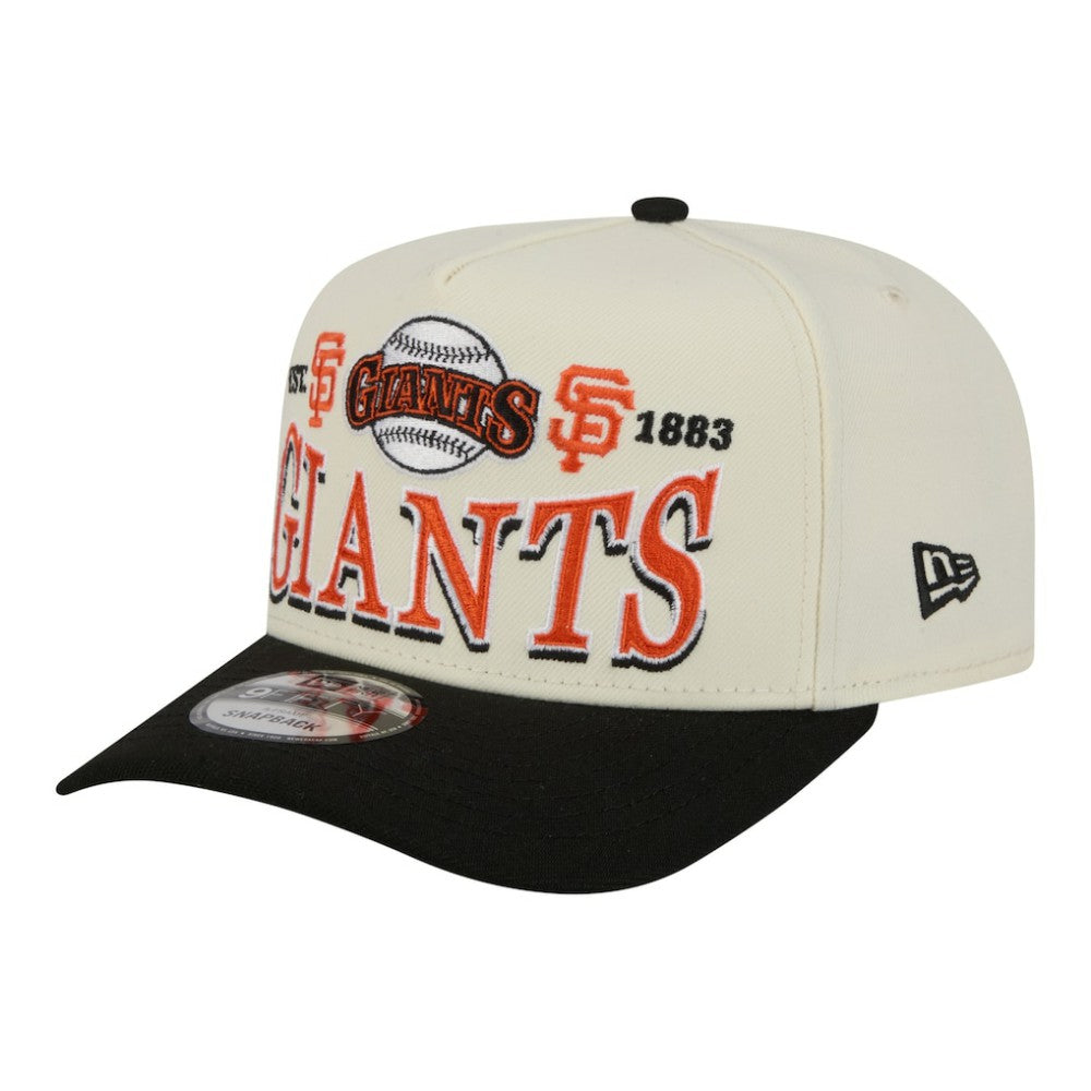 MLB San Francisco Giants New Era Throwback Tri-Hit A-Frame 9FIFTY Adjustable Hat