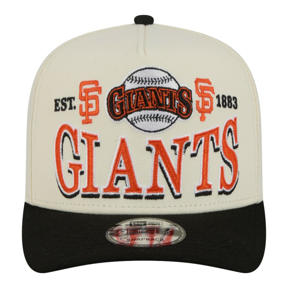 MLB San Francisco Giants New Era Throwback Tri-Hit A-Frame 9FIFTY Adjustable Hat