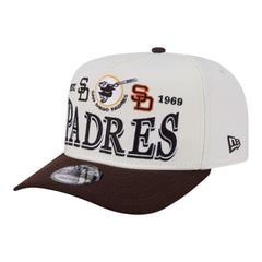 MLB San Diego Padres New Era Throwback Tri-Hit A-Frame 9FIFTY Adjustable Hat