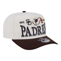MLB San Diego Padres New Era Throwback Tri-Hit A-Frame 9FIFTY Adjustable Hat