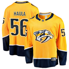 NHL Gold Erik Haula Nashville Predators Fanatics Home Breakaway Jersey