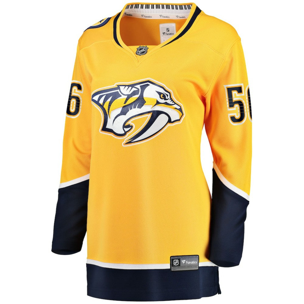 NHL Gold Erik Haula Nashville Predators Fanatics Women's Home Breakaway Player Jersey