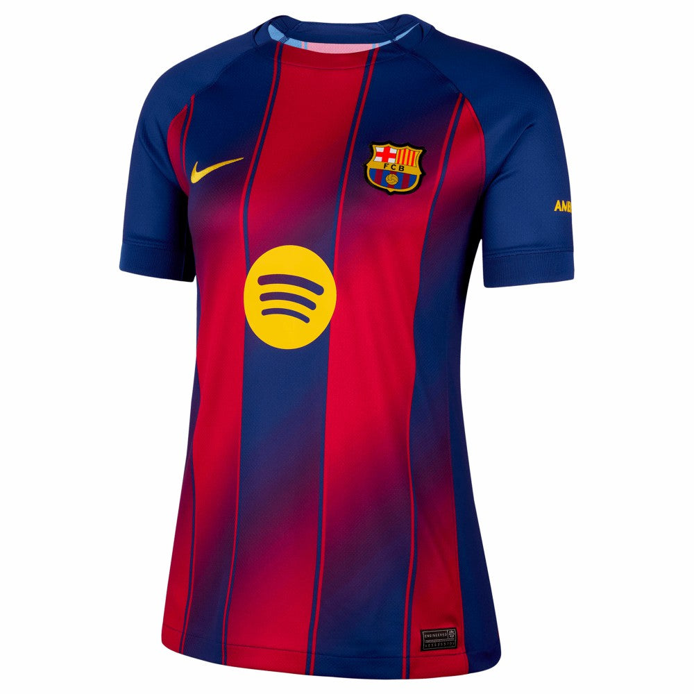 Frenkie de Jong Barcelona Women's 2025/26 Home Replica Jersey - Nike Navy