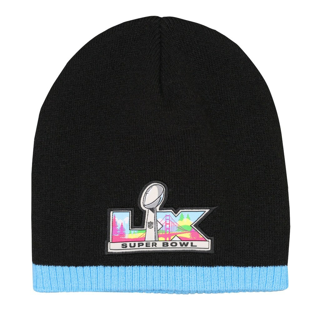 Super Bowl LX Outerstuff Youth Uncuffed Knit Hat - New England Patriots