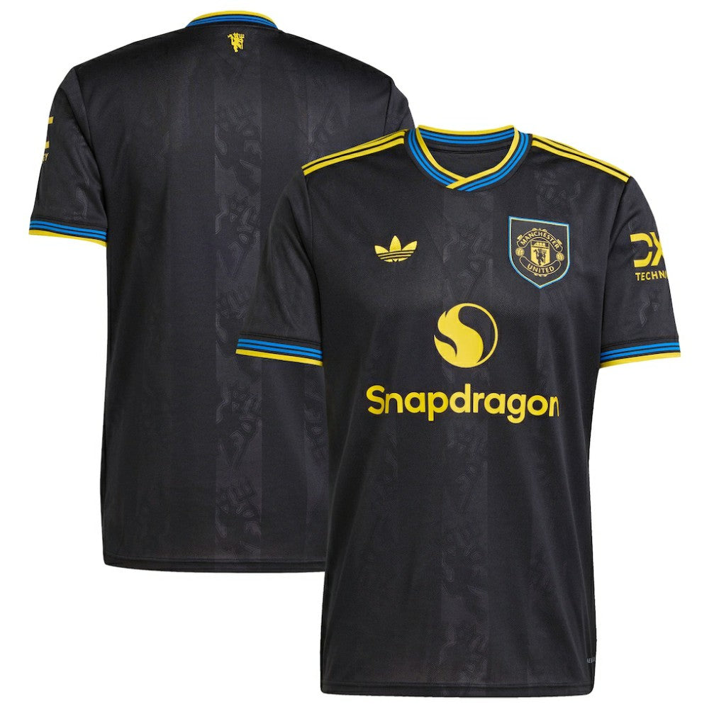 Manchester United 2025/26 Third Replica Jersey - Adidas Black