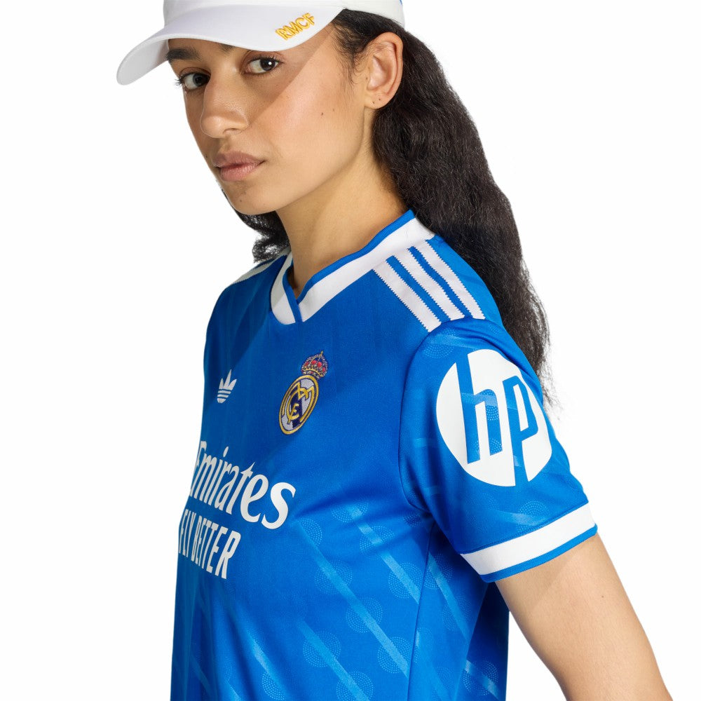Real Madrid Women's 2025/26 Third Replica Jersey - Adidas Blue