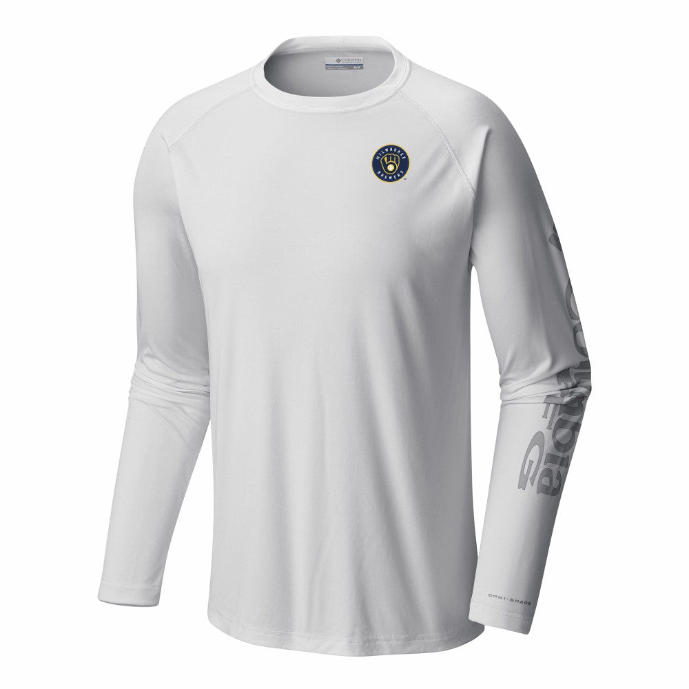 MLB Milwaukee Brewers Columbia Terminal Tackle Long Sleeve Shirt