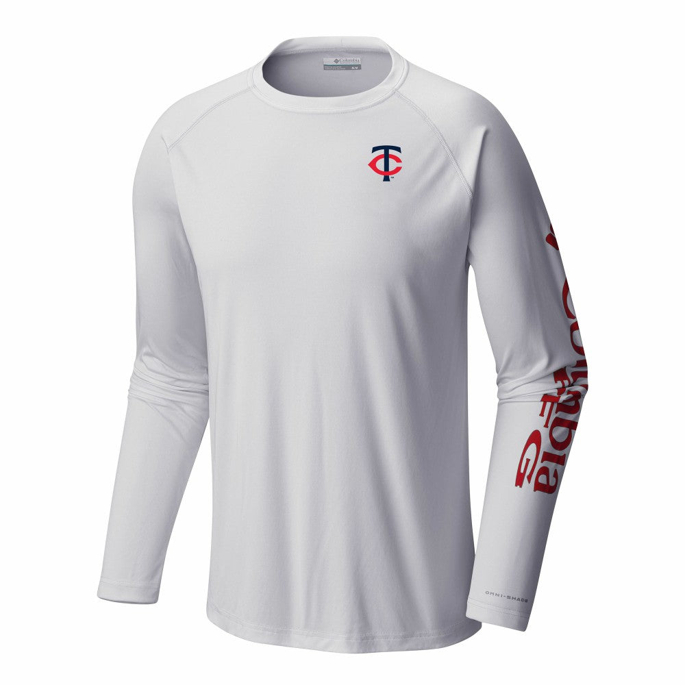 MLB Minnesota Twins Columbia Terminal Tackle Long Sleeve Shirt