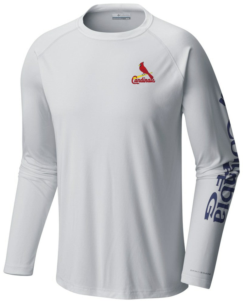 MLB St. Louis Cardinals Columbia Terminal Tackle Long Sleeve Shirt