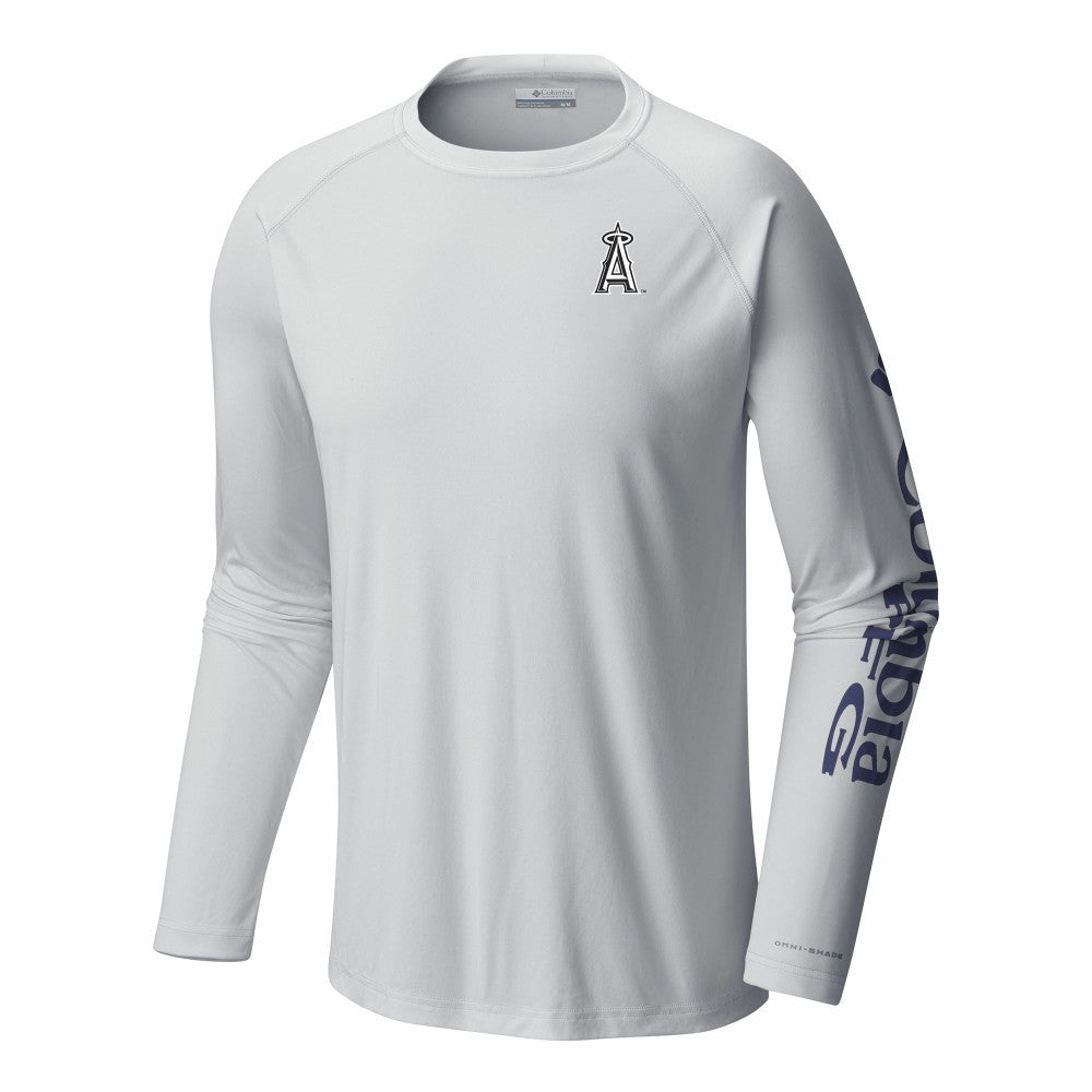 MLB Los Angeles Angels Columbia Terminal Tackle Long Sleeve Shirt