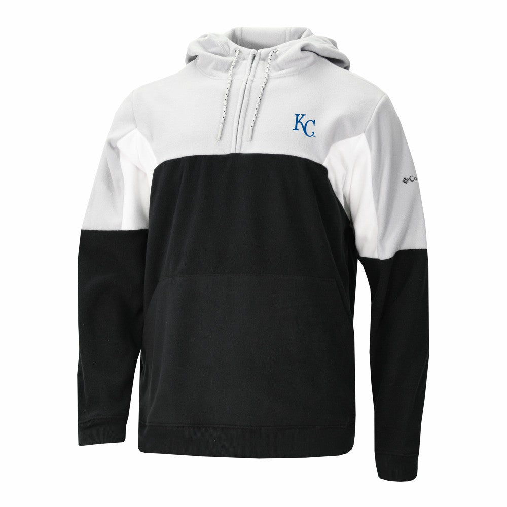 MLB Kansas City Royals Columbia Men's Lodge Fleece Quarter-Zip Hoodie