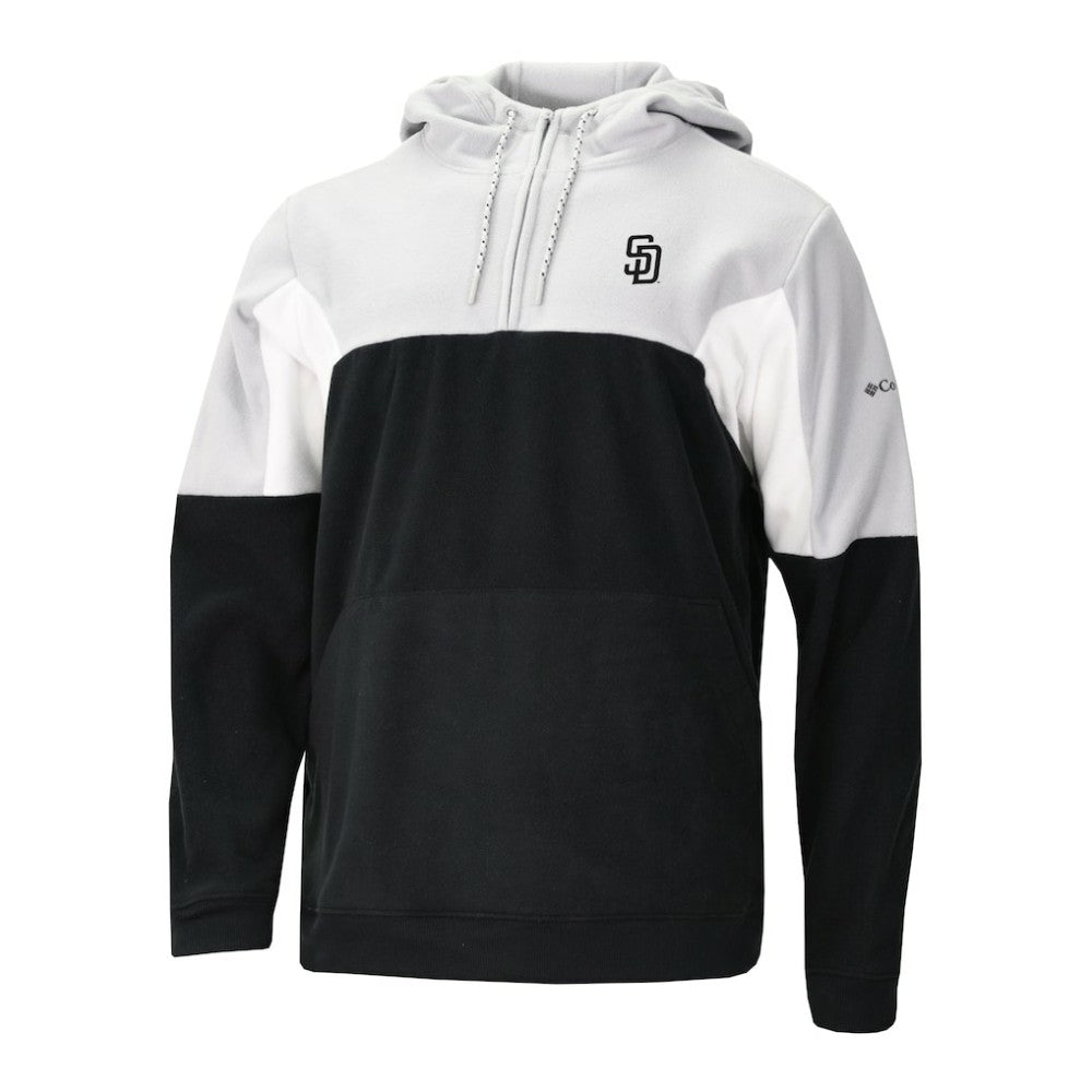 MLB San Diego Padres Columbia Men's Lodge Fleece Quarter-Zip Hoodie