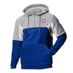 MLB Texas Rangers Columbia Men's Lodge Fleece Quarter-Zip Hoodie