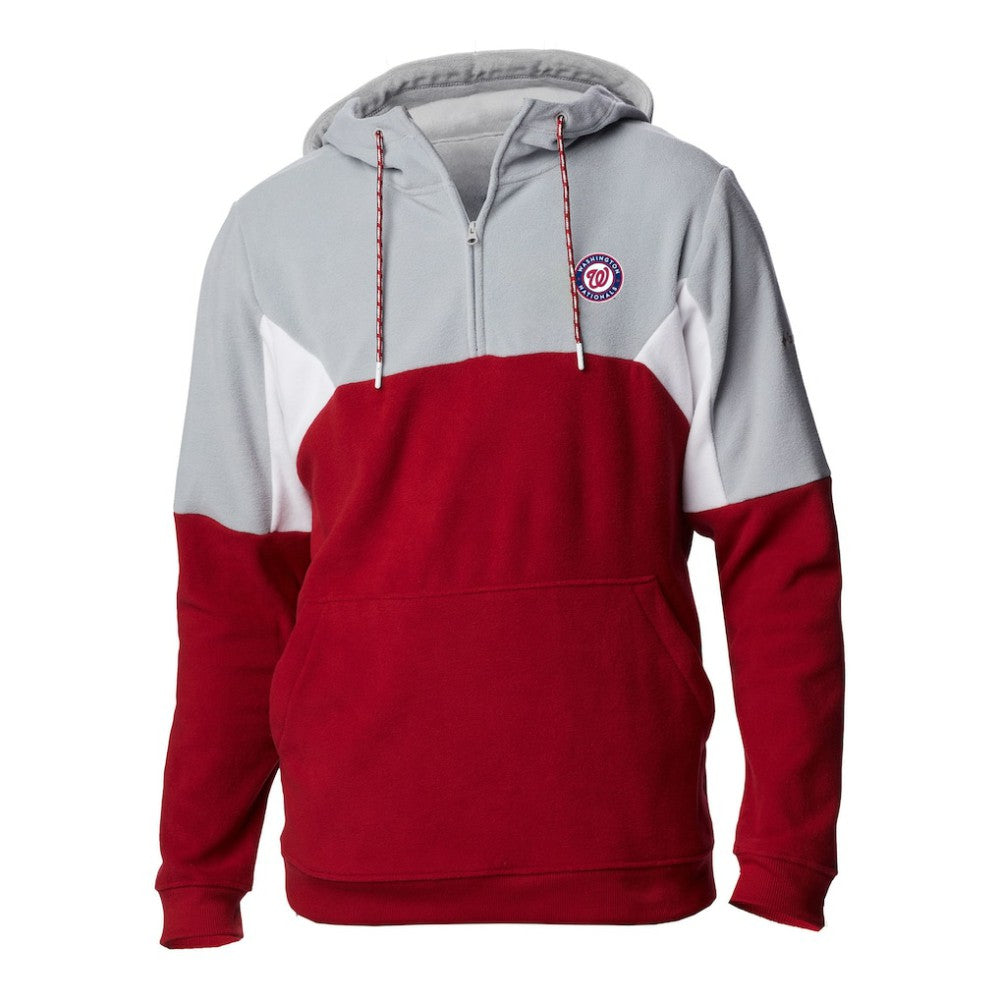 MLB Washington Nationals Columbia Men's Lodge Fleece Quarter-Zip Hoodie