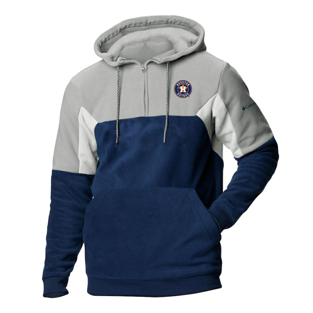 MLB Houston Astros Columbia Men's Lodge Fleece Quarter-Zip Hoodie