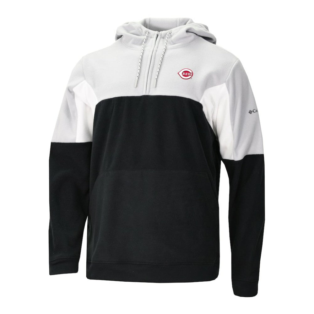 MLB Cincinnati Reds Columbia Men's Lodge Fleece Quarter-Zip Hoodie