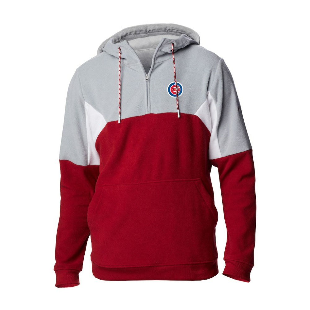 MLB Chicago Cubs Columbia Men's Lodge Fleece Quarter-Zip Hoodie