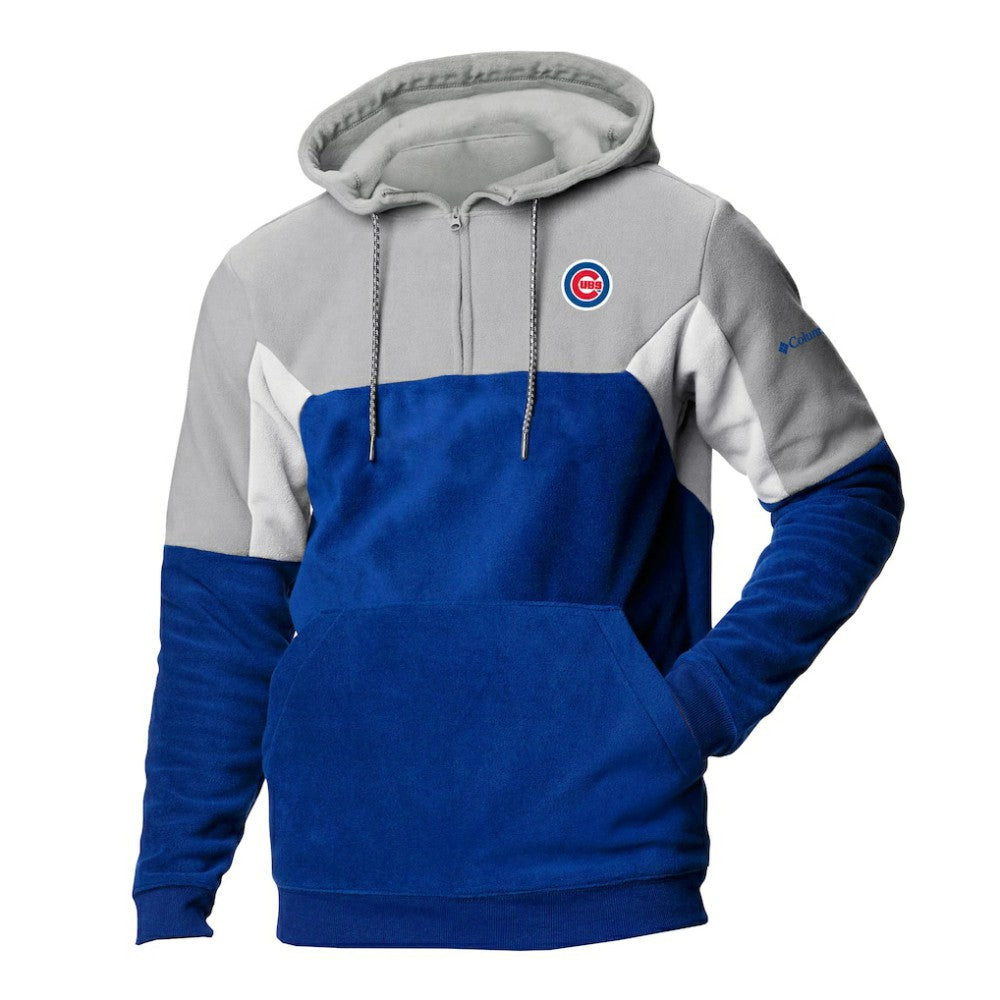 MLB Chicago Cubs Columbia Men's Lodge Fleece Quarter-Zip Hoodie