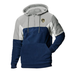 MLB Milwaukee Brewers Columbia Lodge Fleece Quarter-Zip Hoodie